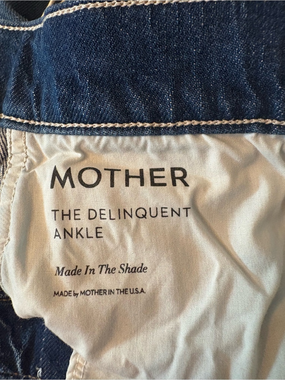 Mother Superior The Delinquent Ankle Jeans Women 28 NWT Wide Leg Made In Shade - Picture 11 of 14